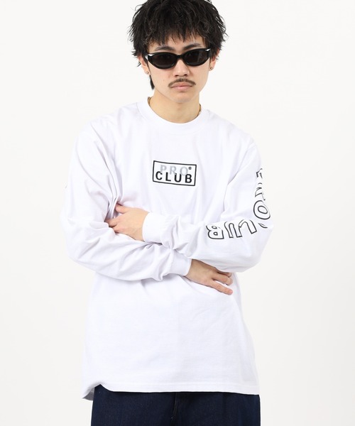 PRO CLUB (プロクラブ)の「PRO CLUB L/S TEE ボックスロゴワッペン ヘビーウェイト長袖Tシャツ ロンT(Tシャツ/カットソー・メンズ・ブラック/ネイビー/ホワイト・2XL/L/M/XL/3XL/S)」の7枚目の写真