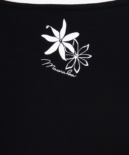 Maunaloa(マウナロア)の「【Maunaloa】ティアレリーフTシャツ(Tシャツ/カットソー・レディース・ブルー/オフホワイト/ブラック・L/M/XL)」の6枚目の写真