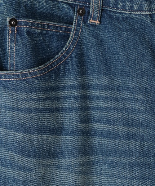 PBLIM（ページボーイリム）の「《UNISEX/３サイズ展開》サマースラブデニム（デニムパンツ・レディース・ブラック/ブルー・SMALL/MEDIUM/LARGE）」の8枚目の写真