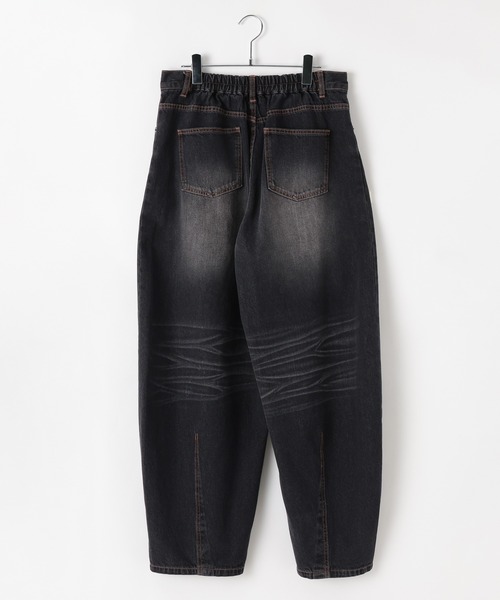 PBLIM（ページボーイリム）の「《UNISEX/３サイズ展開》サマースラブデニム（デニムパンツ・レディース・ブラック/ブルー・SMALL/MEDIUM/LARGE）」の11枚目の写真