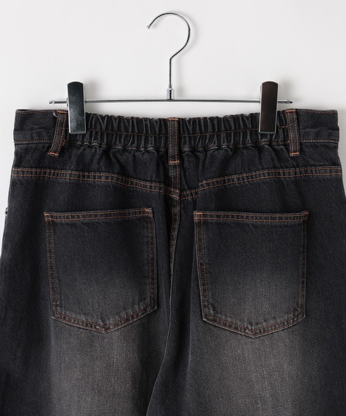 PBLIM（ページボーイリム）の「《UNISEX/３サイズ展開》サマースラブデニム（デニムパンツ・レディース・ブラック/ブルー・SMALL/MEDIUM/LARGE）」の3枚目の写真