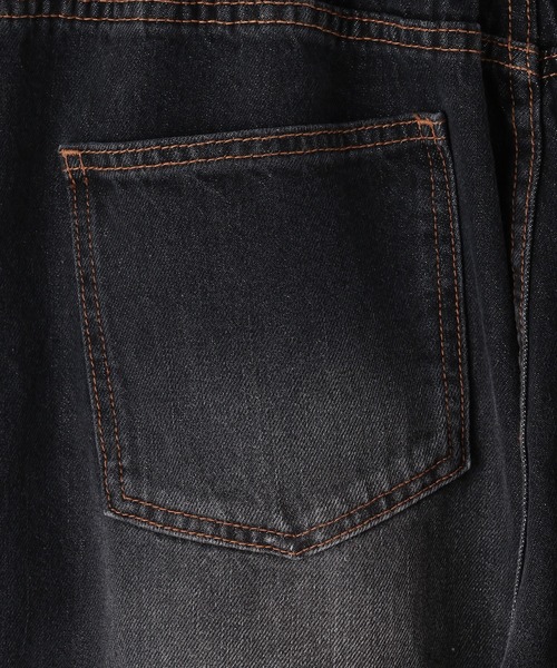 PBLIM（ページボーイリム）の「《UNISEX/３サイズ展開》サマースラブデニム（デニムパンツ・レディース・ブラック/ブルー・SMALL/MEDIUM/LARGE）」の4枚目の写真