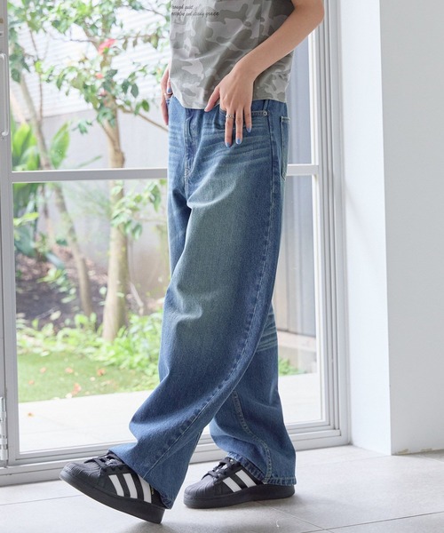 PBLIM（ページボーイリム）の「《UNISEX/３サイズ展開》サマースラブデニム（デニムパンツ・レディース・ブラック/ブルー・SMALL/MEDIUM/LARGE）」の15枚目の写真