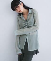 CODE A（コードエー）の「thin gather shirts（シャツ/ブラウス）」