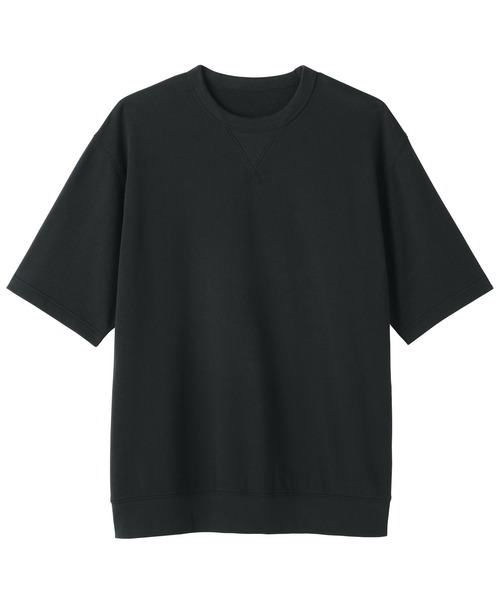 無印良品(ムジルシリョウヒン)の「紳士 ライトスウェットクルーネック五分袖Tシャツ(Tシャツ/カットソー・メンズ・ブルー系/グレー/ブラック/オートミール・XL/L/M/S)」の7枚目の写真