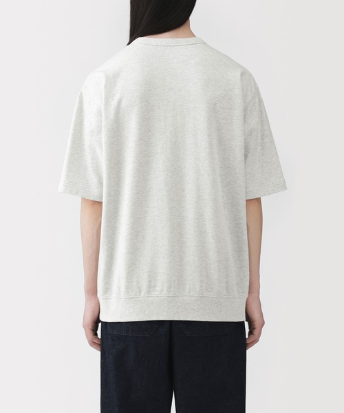 無印良品(ムジルシリョウヒン)の「紳士 ライトスウェットクルーネック五分袖Tシャツ(Tシャツ/カットソー・メンズ・ブルー系/グレー/ブラック/オートミール・XL/L/M/S)」の16枚目の写真