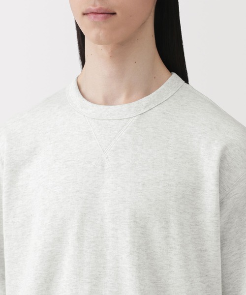 無印良品(ムジルシリョウヒン)の「紳士 ライトスウェットクルーネック五分袖Tシャツ(Tシャツ/カットソー・メンズ・ブルー系/グレー/ブラック/オートミール・XL/L/M/S)」の17枚目の写真