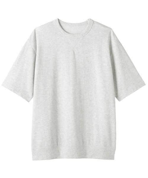 無印良品(ムジルシリョウヒン)の「紳士 ライトスウェットクルーネック五分袖Tシャツ(Tシャツ/カットソー・メンズ・ブルー系/グレー/ブラック/オートミール・XL/L/M/S)」の18枚目の写真