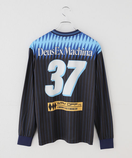DEUS EX MACHINA(デウスエクスマキナ)の「DEUS EX MACHINA/デウスエクスマキナ ARRII MOTO JERSEY(Tシャツ/カットソー・レディース・ブルー/ホワイト・SMALL)」の11枚目の写真