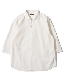 TETE HOMME（テットオム）の「【WEB限定】パナマ織り7分袖カプリシャツ / スキッパーシャツ（シャツ/ブラウス）」