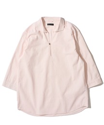 TETE HOMME（テットオム）の「【WEB限定】パナマ織り7分袖カプリシャツ / スキッパーシャツ（シャツ/ブラウス）」