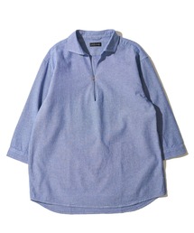 TETE HOMME（テットオム）の「【WEB限定】パナマ織り7分袖カプリシャツ / スキッパーシャツ（シャツ/ブラウス）」