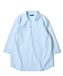 TETE HOMME（テットオム）の「【WEB限定】パナマ織り7分袖カプリシャツ / スキッパーシャツ（シャツ/ブラウス）」