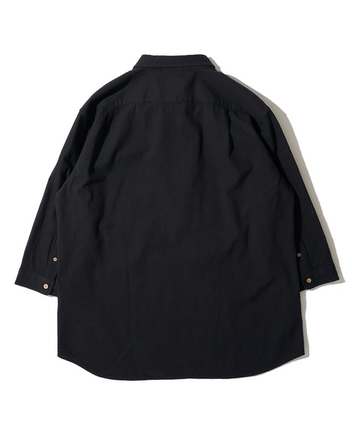 TETE HOMME(テットオム)の「【WEB限定】パナマ織り7分袖カプリシャツ / スキッパーシャツ(シャツ/ブラウス・メンズ・ブルー/ホワイト系1/ブラック/ベージュ/ミント/ネイビー/ネイビー系1/ピンク/ホワイト・LARGE/X-LARGE/MEDIUM)」の13枚目の写真