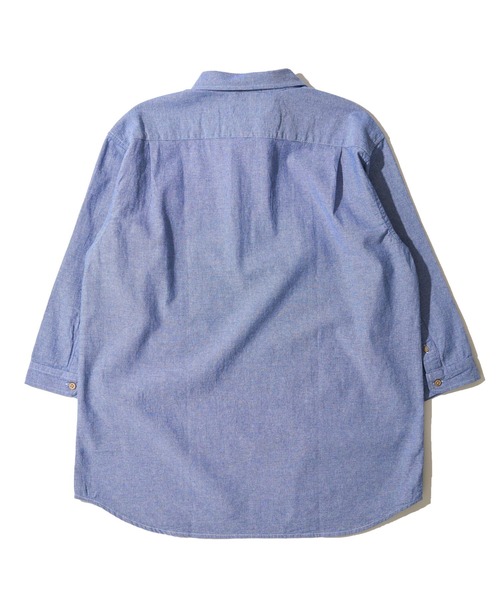 TETE HOMME(テットオム)の「【WEB限定】パナマ織り7分袖カプリシャツ / スキッパーシャツ(シャツ/ブラウス・メンズ・ブルー/ホワイト系1/ブラック/ベージュ/ミント/ネイビー/ネイビー系1/ピンク/ホワイト・LARGE/X-LARGE/MEDIUM)」の21枚目の写真
