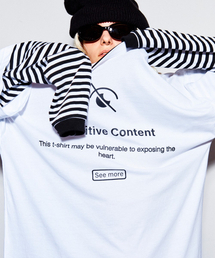 HIGHTIDEFRANKIE（ハイタイドフランキー）の「Off-Shoulder Layered Stripe Top White（Tシャツ/カットソー）」