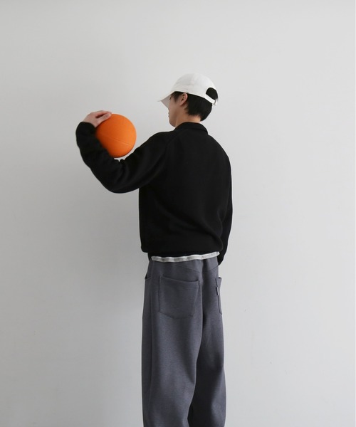 KAIKO(カイコー)の「KAIKO knit polo shirt(ニット/セーター・メンズ・ダークグレー・2)」の9枚目の写真