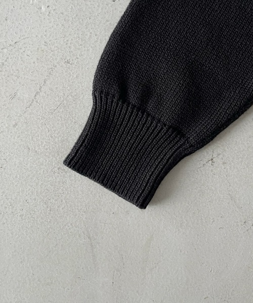 KAIKO(カイコー)の「KAIKO knit polo shirt(ニット/セーター・メンズ・ダークグレー・2)」の15枚目の写真
