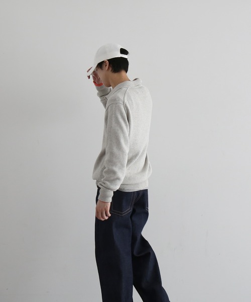 KAIKO(カイコー)の「KAIKO knit polo shirt(ニット/セーター・メンズ・ダークグレー・2)」の16枚目の写真