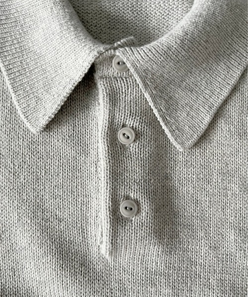 KAIKO(カイコー)の「KAIKO knit polo shirt(ニット/セーター・メンズ・ダークグレー・2)」の19枚目の写真