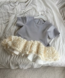idem | 【ZOZO限定】rose frill peplum tops / ローズフリルペプラムトップス(Tシャツ/カットソー)