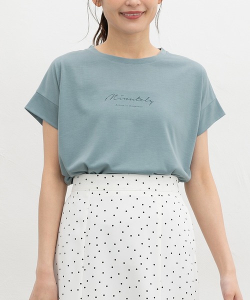 ハニさら・汗ジミ軽減加工】汗ジミ軽減ロゴTシャツ（Tシャツ