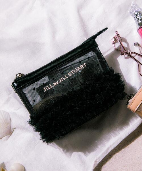 JILL by JILL STUART(ジルバイジルスチュアート)の「シアーメッシュポーチ(ポーチ・レディース・ベージュ/ブラック・FREE)」の5枚目の写真
