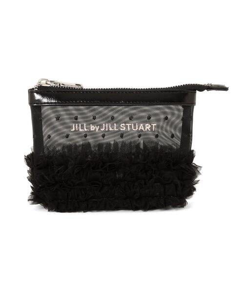 JILL by JILL STUART(ジルバイジルスチュアート)の「シアーメッシュポーチ(ポーチ・レディース・ベージュ/ブラック・FREE)」の6枚目の写真