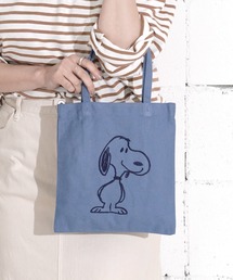 PEANUTS（ピーナッツ）の「"09"≪PEANUTS≫1ポケット キャンバス 刺繍 ミニ トートバッグ（トートバッグ）」