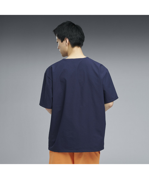PUMA(プーマ)の「PUMA プーマ メンズ ESS エレベーテッド ウーブン クルーネック 半袖 Tシャツ(Tシャツ/カットソー・メンズ・グリーン系その他/ブラック/サンドベージュ/ネイビー・SMALL/MEDIUM/LARGE/X-LARGE/XX-LARGE)」の5枚目の写真
