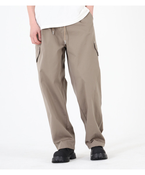BUTTON SEOUL(ボタンソウル)の「バンディングストリングコットンパンツ(カーキベージュ)(その他パンツ・メンズ・その他・M/L/XL)」の1枚目の写真