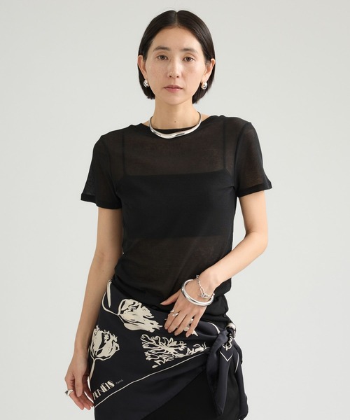 Chaos(カオス)の「Chaos(カオス)/ノアパティTシャツ(Tシャツ/カットソー・レディース・ホワイト/ブラウン/ブラック・FREE)」の3枚目の写真