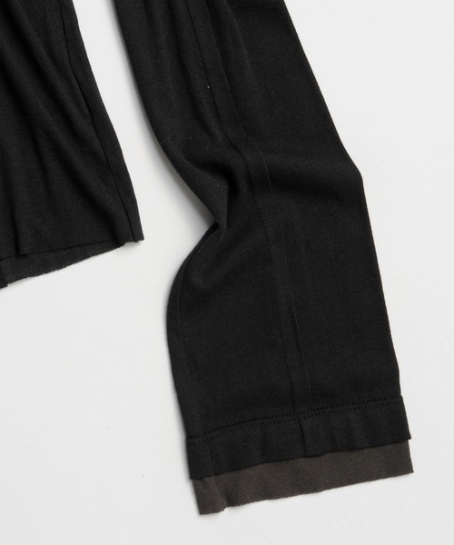 PRANK PROJECT（プランクプロジェクト）の「【2026Summer Pre-Order】アウトシームジャージーカーデ / Outseam Jersey Cardigan（カーディガン/ボレロ・レディース・ライトグレー/ブラック・FREE）」の18枚目の写真