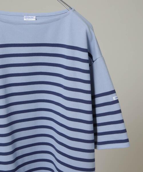 ORCIVAL(オーシバル)の「ORCIVAL/WIDE BOAT NECK S/S P.O.(Tシャツ/カットソー・メンズ・ホワイト/グレー/ネイビー/ベージュ系その他・5/4)」の6枚目の写真