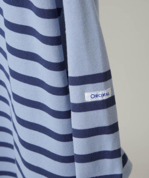 ORCIVAL(オーシバル)の「ORCIVAL/WIDE BOAT NECK S/S P.O.(Tシャツ/カットソー・メンズ・ホワイト/グレー/ネイビー/ベージュ系その他・5/4)」の7枚目の写真