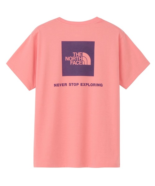 THE NORTH FACE(ザノースフェイス)の「ザ ノース フェイス THE NORTH FACE S/S Back Square Logo Tee ショートスリーブバックスクエアロゴティー(Tシャツ/カットソー・レディース・コーラル/ホワイト/ブラック・S/M/L/XL)」の1枚目の写真