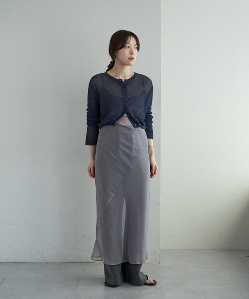 SHENERY（シーナリー）の「オーガンジーキャミワンピース（ワンピース・レディース・ピンク/グレー・FREE）」の3枚目の写真