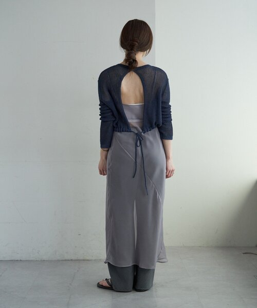 SHENERY（シーナリー）の「オーガンジーキャミワンピース（ワンピース・レディース・ピンク/グレー・FREE）」の6枚目の写真