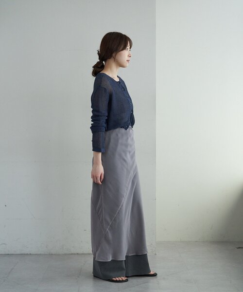 SHENERY（シーナリー）の「オーガンジーキャミワンピース（ワンピース・レディース・ピンク/グレー・FREE）」の8枚目の写真