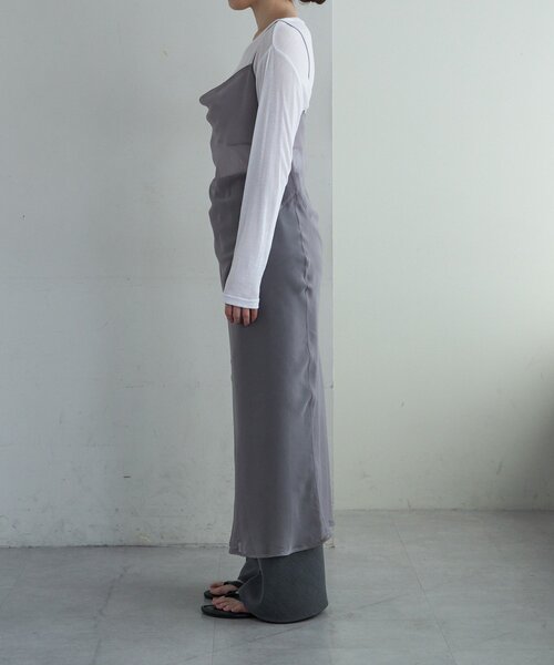 SHENERY（シーナリー）の「オーガンジーキャミワンピース（ワンピース・レディース・ピンク/グレー・FREE）」の10枚目の写真