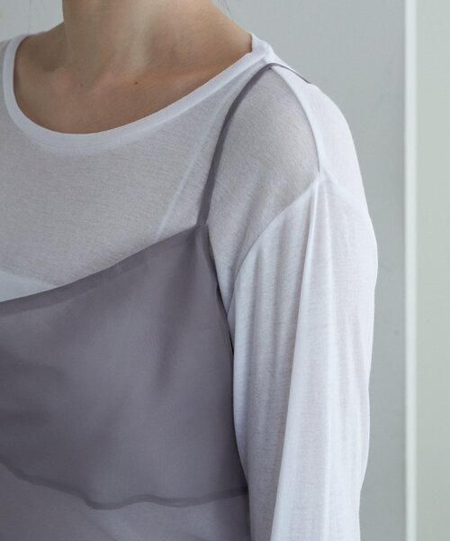 SHENERY（シーナリー）の「オーガンジーキャミワンピース（ワンピース・レディース・ピンク/グレー・FREE）」の13枚目の写真