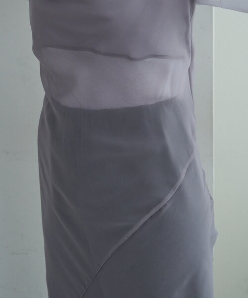 SHENERY（シーナリー）の「オーガンジーキャミワンピース（ワンピース・レディース・ピンク/グレー・FREE）」の14枚目の写真