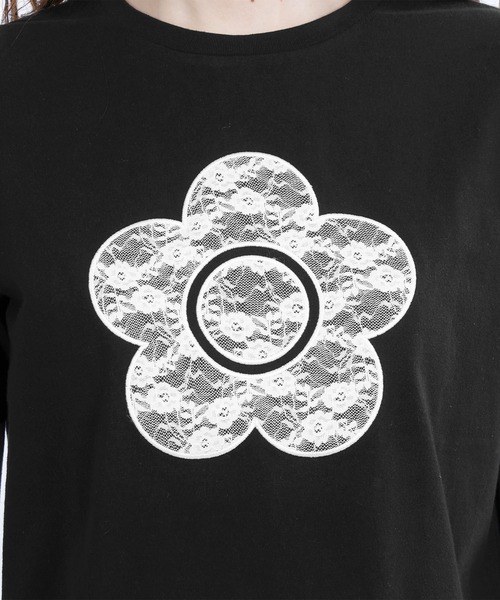 MARY QUANT(マリークワント)の「レースデイジー Tシャツ(Tシャツ/カットソー・レディース・ホワイト/ピンク/ブルー/ブラック・M)」の9枚目の写真