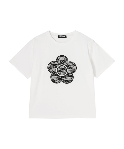MARY QUANT(マリークワント)の「レースデイジー Tシャツ(Tシャツ/カットソー・レディース・ホワイト/ピンク/ブルー/ブラック・M)」の5枚目の写真
