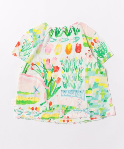 HAKKA BABY（ハッカベビー）の「[ベビー]hakka　kids×yuko　maegawa　32／－天竺はるのオーケストラプリントパフスリーブTシャツ（Tシャツ/カットソー・キッズ・ホワイト・80ｃｍ/90cm）」の2枚目の写真
