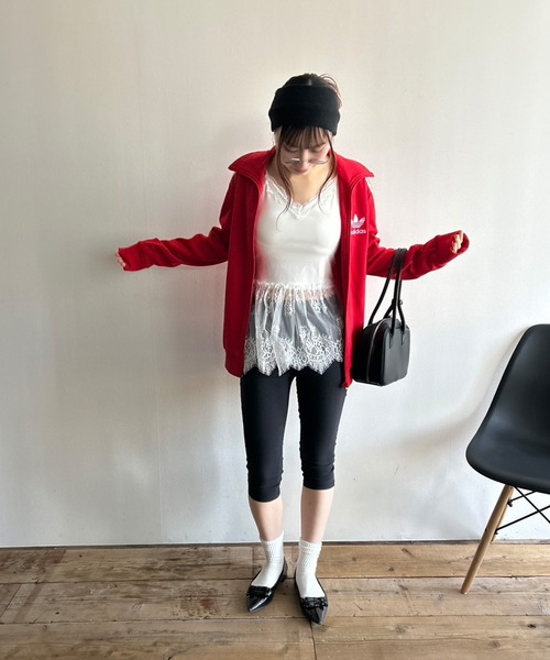 Kotoe(コトエ)の「【カップ付き】 ペプラムレース ブラトップキャミソール(キャミソール・レディース・ホワイト/ブラック・FREE)」の16枚目の写真