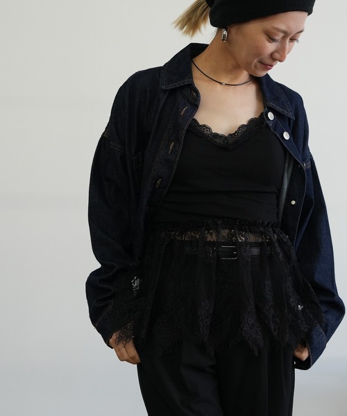 Kotoe(コトエ)の「【カップ付き】 ペプラムレース ブラトップキャミソール(キャミソール・レディース・ホワイト/ブラック・FREE)」の22枚目の写真