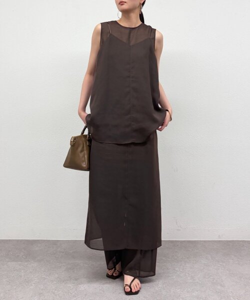 LOUNGEDRESS(ラウンジドレス)の「【JAPAN MADE】シアーキャミ(キャミソール・レディース・ブラウン・FREE)」の11枚目の写真