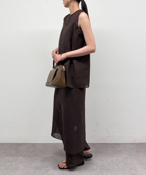 LOUNGEDRESS(ラウンジドレス)の「【JAPAN MADE】シアーキャミ(キャミソール・レディース・ブラウン・FREE)」の12枚目の写真