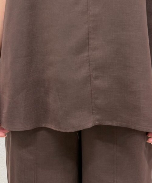 LOUNGEDRESS(ラウンジドレス)の「【JAPAN MADE】シアーキャミ(キャミソール・レディース・ブラウン/ブラック・FREE)」の4枚目の写真